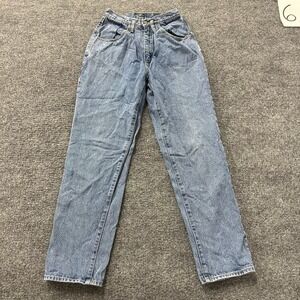Gasoline Jeans Pants Womens Size 9 Blue High Waisted Tapered Pleated Denim 90s